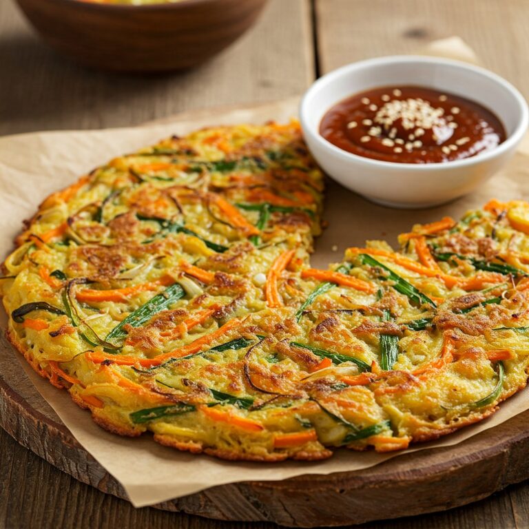 Koreanisch, Vegan, Gemüse, Pfannkuchen, Yachaejeon, Rezept, Einfach, Schnell, Beilage, Hauptspeise, Asiatisch