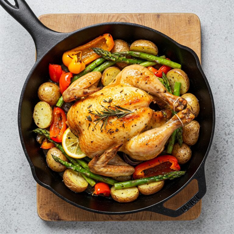 Effortless Elegance: One-Pan Lemon Herb Roasted Chicken and Vegetables