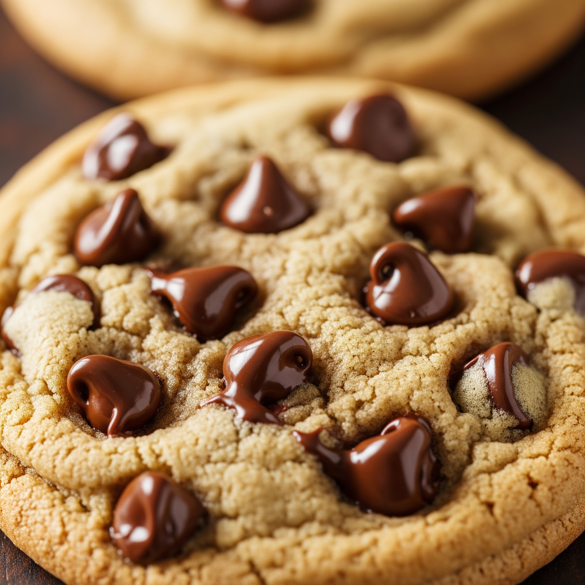 Freshly baked Nestlé Toll House chocolate chip cookie, still warm from the oven. Toll House Cookies