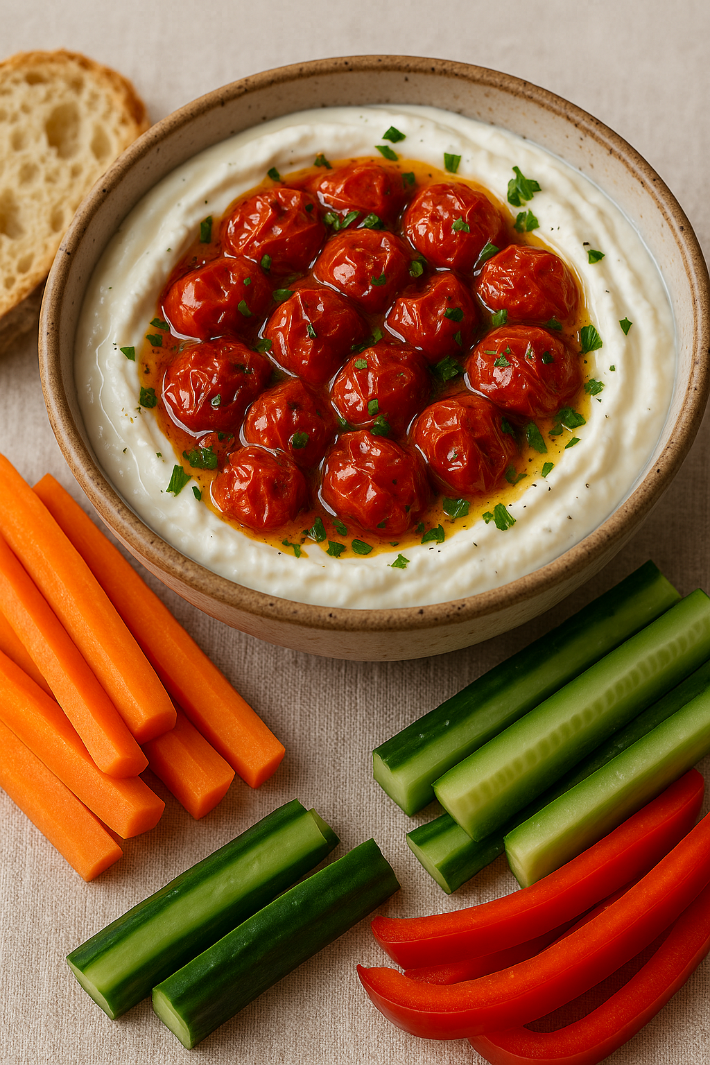Sun-Kissed Delight: Roasted Cherry Tomato and Yogurt Dip – The Simple Recipe for Pure Enjoyment roasted cherry tomato yogurt dip, tomato dip recipe, yogurt dip easy, dip with roasted tomatoes, quick dip, vegetarian dip, dip for vegetables, dip for bread, summer dip, Mediterranean dip, homemade dip, simple recipe, appetizer recipe, side dish recipe, party dip, grill dip, vegan dip (if option mentioned), healthy recipe.